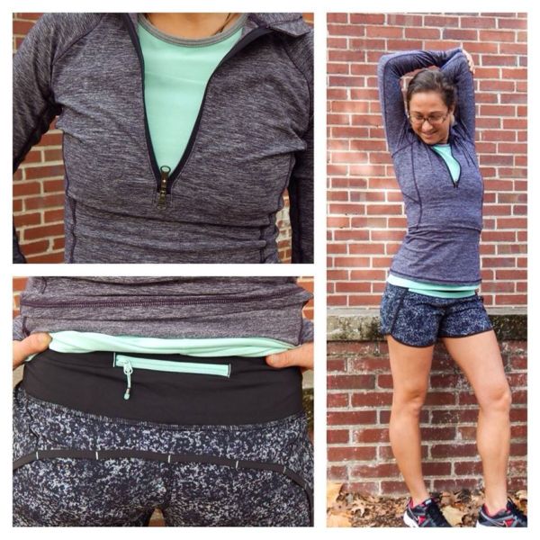 lululemon heathered black grape race your pace half zip pullover rocky road run times shorts