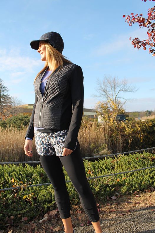 Lululemon cardigan and again black stained glass love neutral blush hot cheeks shorts