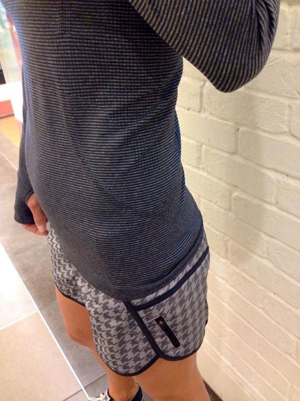 lululemon giant houndstooth jacquard grey black tracker shorts