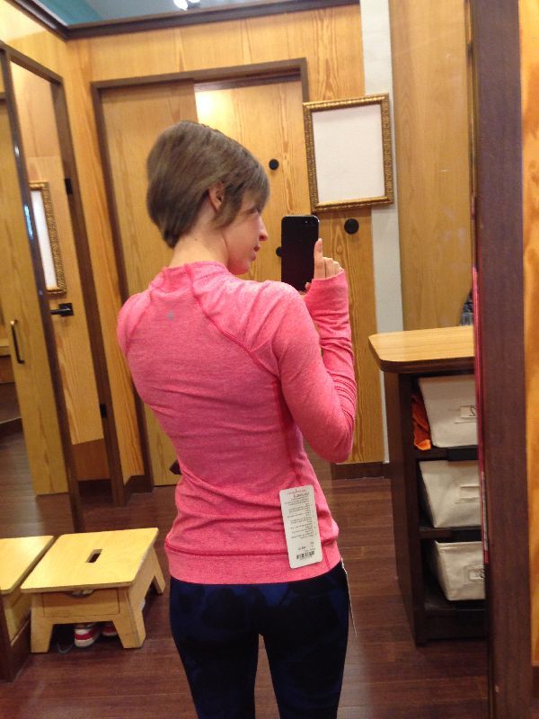 Lululemon try-on review heathered boom juice think fast long sleeve