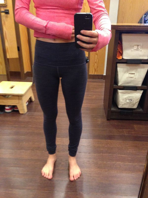 Lululemon try-on review diamond jacquard space dye nightfall rolldown wunder under pants