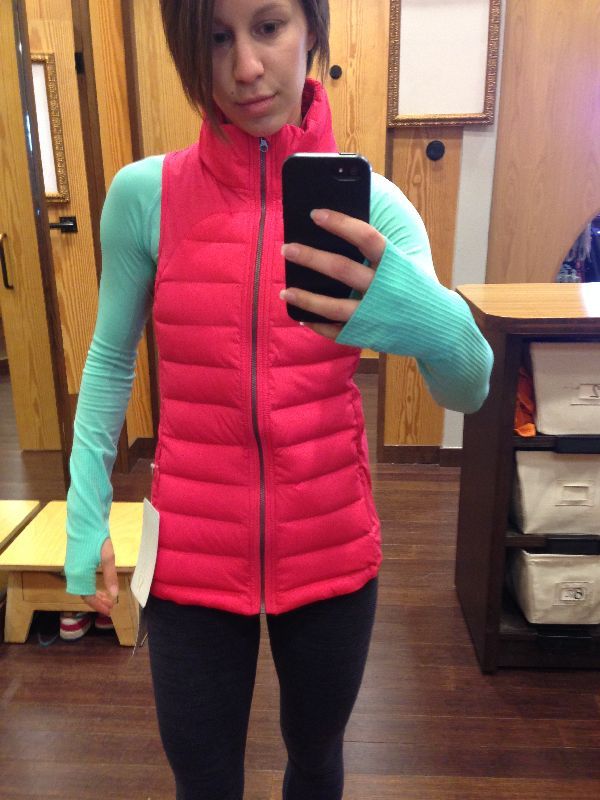 Lululemon try-on review boom juice fluffed up vest