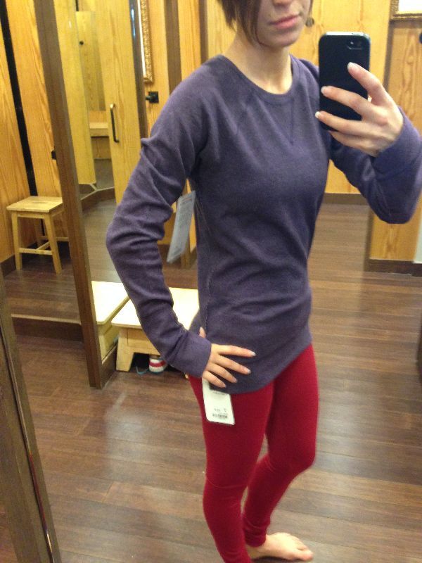 Lululemon try-on review open your heart long sleeve ii deep zinfandel winter orchid long sleeve ii