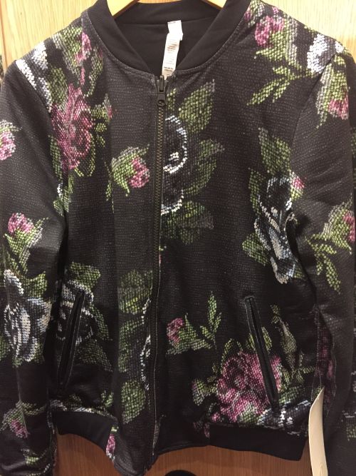 Lululemon black friday 2014 preview sequin floral print baseball jacket