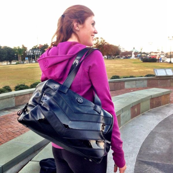 Lululemon heathered marled ultra violet scuba hoodie special edition chevron patent urban sanctuary bag