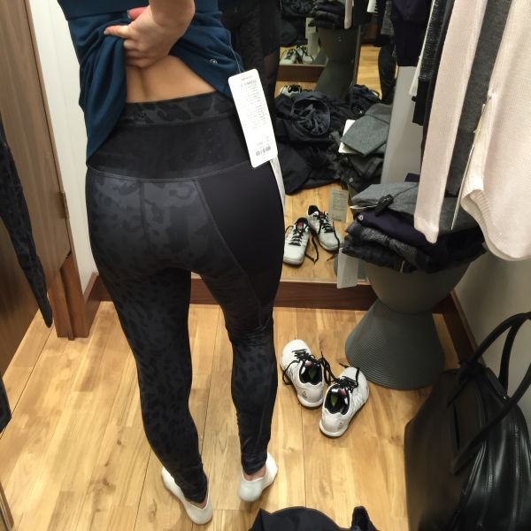 Lululemon Inspire Tight II (Mesh) - Heathered Black / Very Light