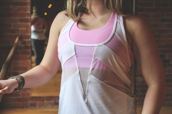 Lululemon white if you're lucky tank