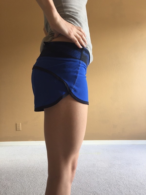 Lululemon harbor blue speed shorts sizing review