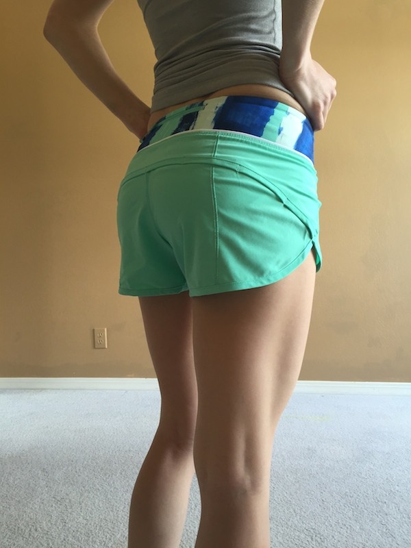 Lululemon menthol speed shorts sizing review