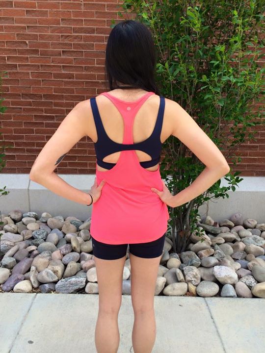 Lululemon electric coral all sport support tank