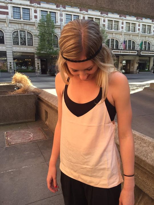 Lululemon butter pink wake and flow camisole