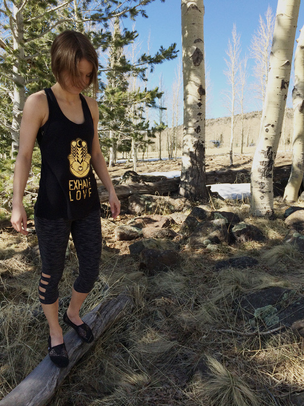 Glyder review exhale love yogini tank midnight space dye mantra crops