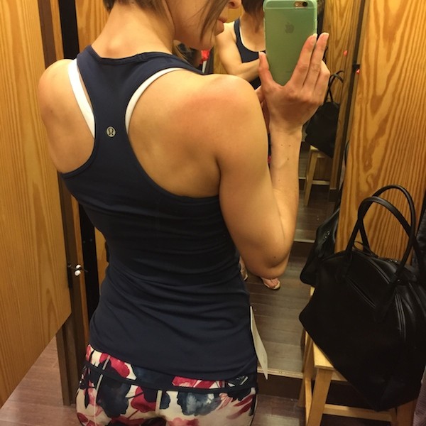 Lululemon deep navy cool racerback crb review