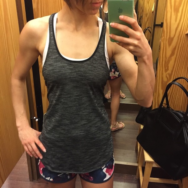 Lululemon what the sport singlet review heathered black 1