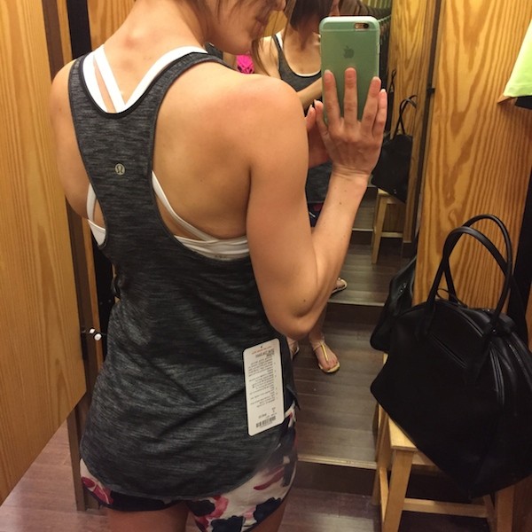 Lululemon what the sport singlet review heathered black 2