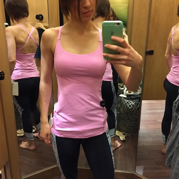 Lululemon yeah yoga tank review vintage pink 1 - Agent Athletica