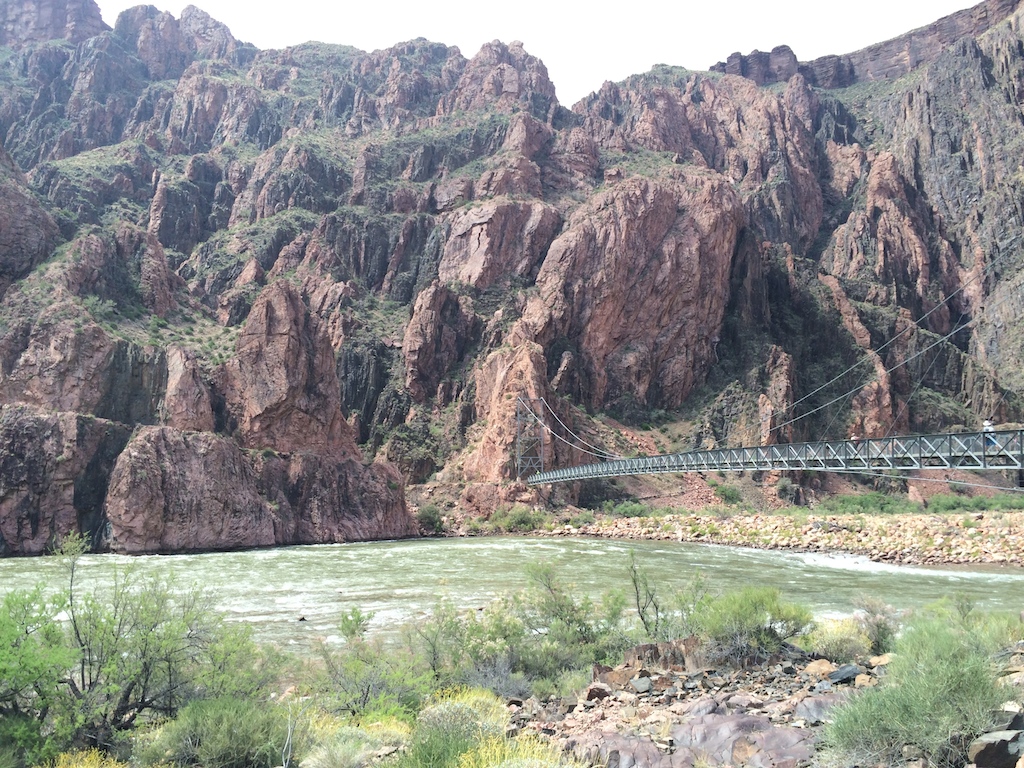 Grand Canyon silver suspension bridge
