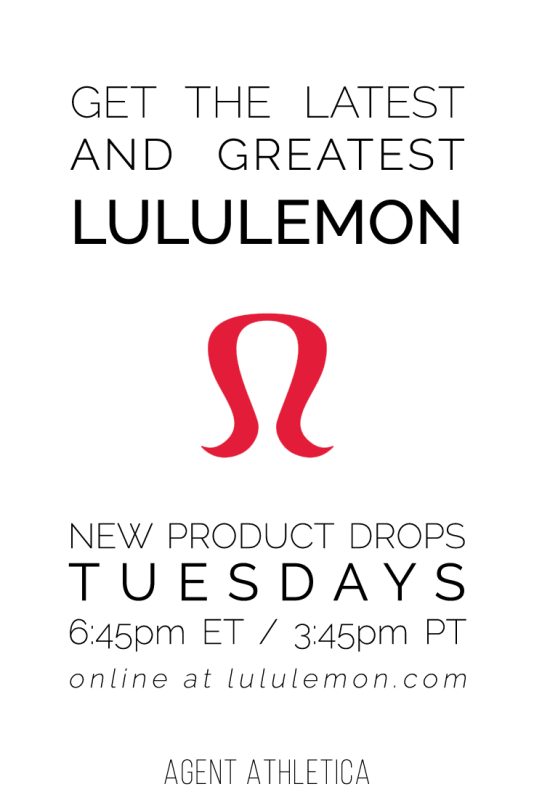 Lululemon adds new product to their site on Tuesdays--don't miss out!