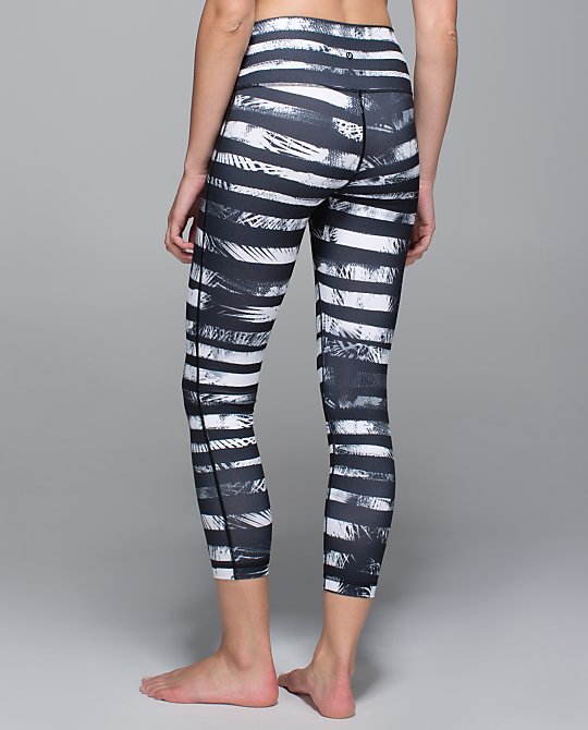 Lululemon Leggings Black And White Stripe