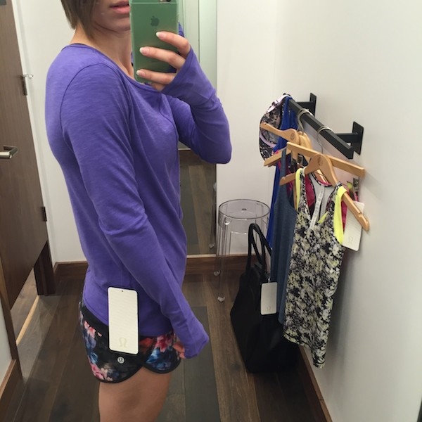 Lululemon superb long sleeve review iris flower 2