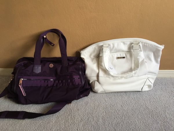 Lole haanji bag white review size comparison