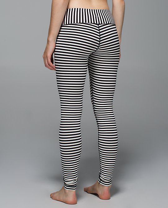 Lululemon narrow bold stripe wunder under pants