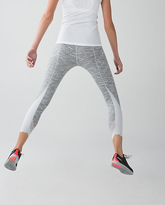 Lululemon wee are from space silver spoon laser cut rolldown wunder under crops 2