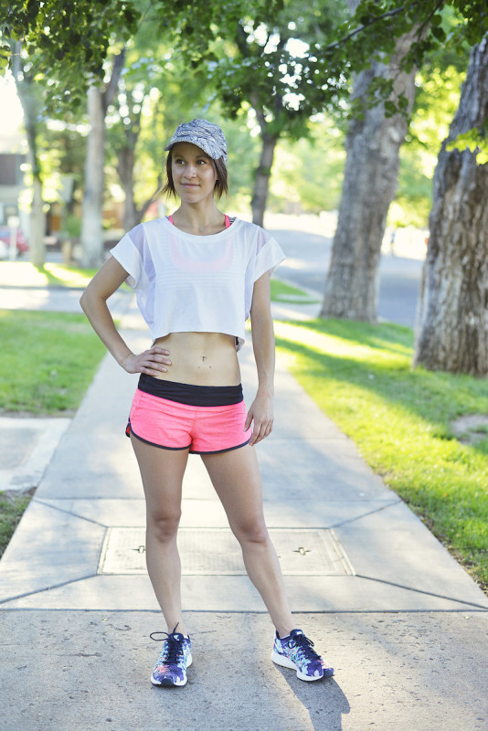 Cropped White Workout Tee - Agent Athletica