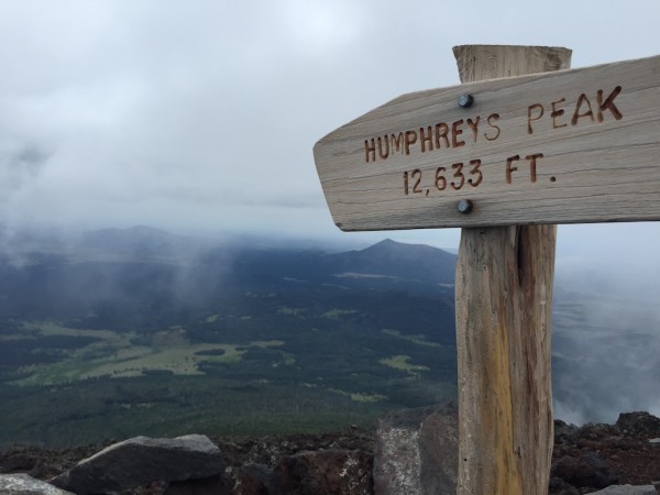 Humphreys trail Flagstaff Humphreys peak summit