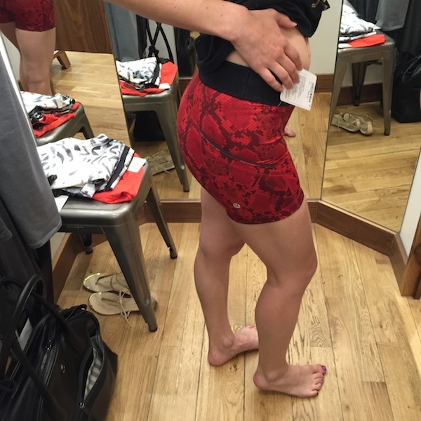 Lululemon cranberry ziggy snake what the sport shorts review 2