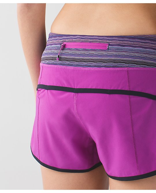 Lululemon ultra violet contrast trim speed shorts