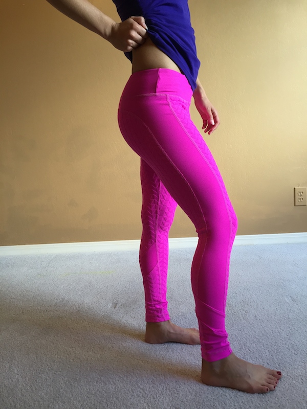 Trina Turk bermuda active leggings review berry pink 3