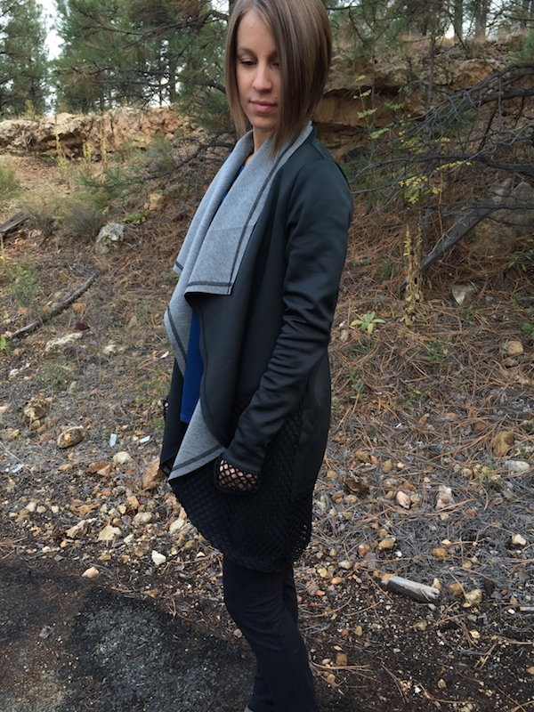 Lululemon heathered grey wrap up jacket - Agent Athletica