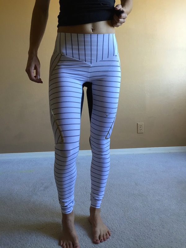 Lucas Hugh review nordica leggings white pinstripe 7 - Agent Athletica