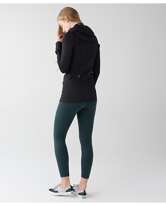 Lululemon Wunder Under Pant III (Reversible)Dark Fuel / Menthol leggings,  Size 8