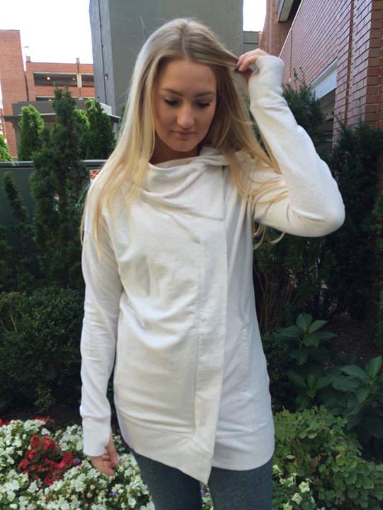 Lululemon wrap up jacket heathered angel white