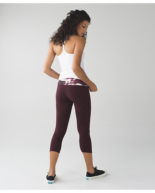 Lululemon, High-waist Wunder Under Crop Wind Berry