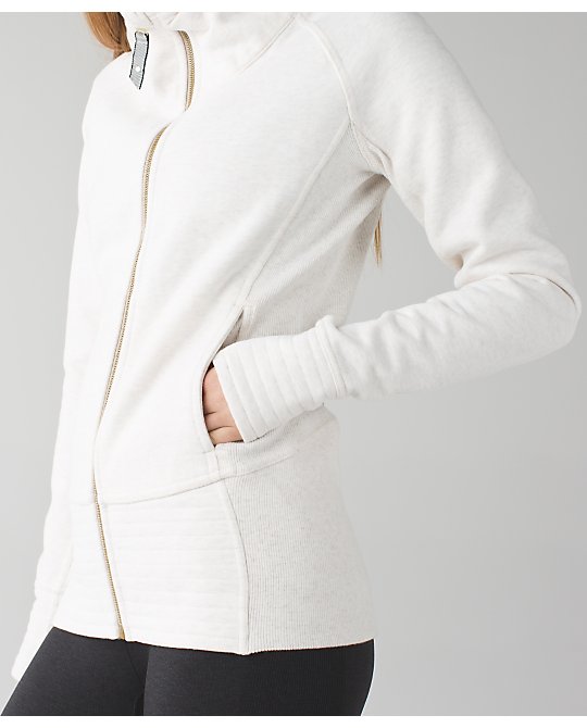 Lululemon heathered white radiant jacket
