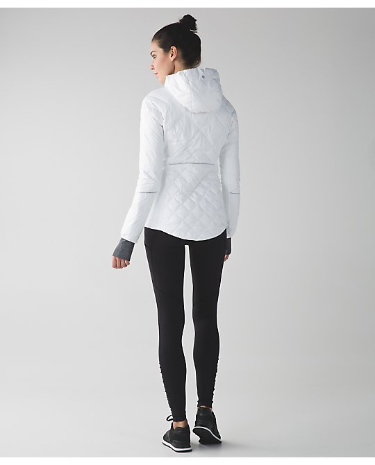 lululemon athletica Fleece-lined Running Jacket in White