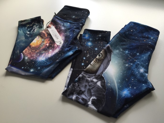 Ghost and Stars x Werkshop galaxy catstronaut leggings review