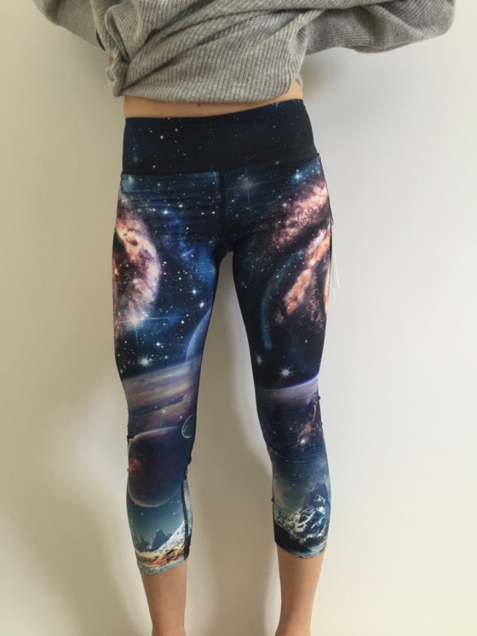 Ghost and Stars x Werkshop galaxy crop tights review