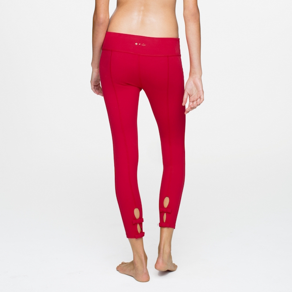 Beyond Yoga Kate Spade back bow legging red