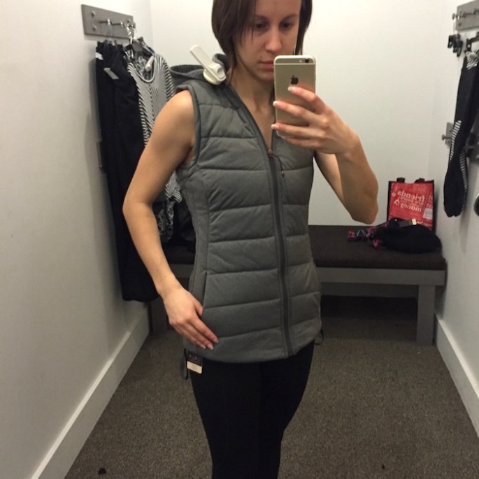 Calia by Carrie ruched knit vest review 1