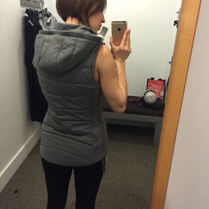 Calia by Carrie ruched knit vest review 3