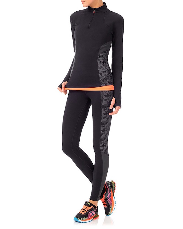 Sweaty Betty reflective thermodynamic run tights half zip - Agent