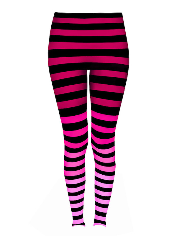 K-Deer pink Laura stripe leggings