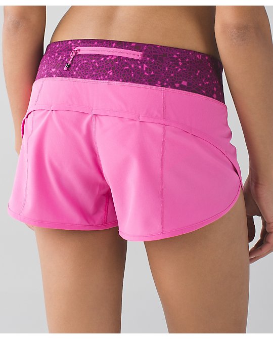 Lululemon pink paradise speed shorts