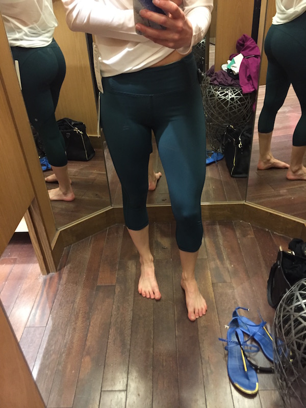 Lululemon real quick crops deep green review