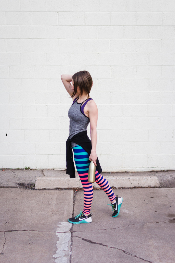 K-Deer Caroline Stripe Leggings - Agent Athletica