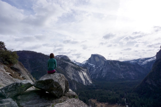 Columbia Rock at Upper Yosemite Falls Trail
